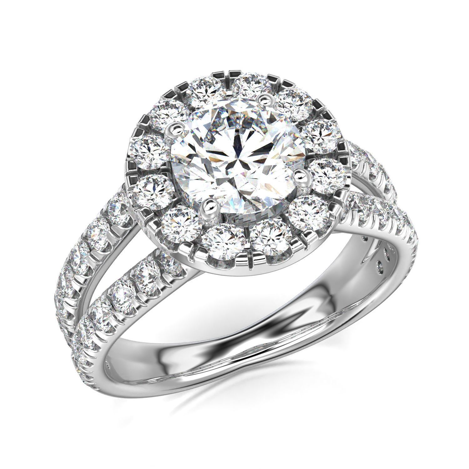 High-Quality Engagement Ring 3D print model_16