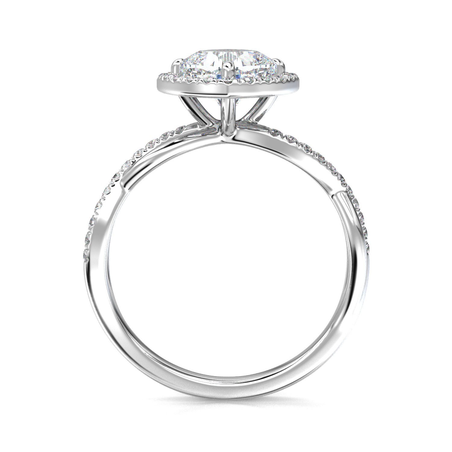 High-Quality Engagement Ring 3D print model_3