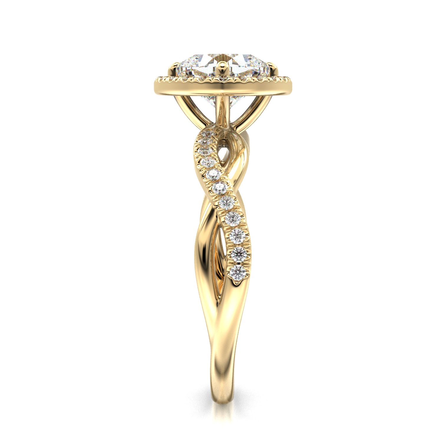 High-Quality Engagement Ring 3D print model_5