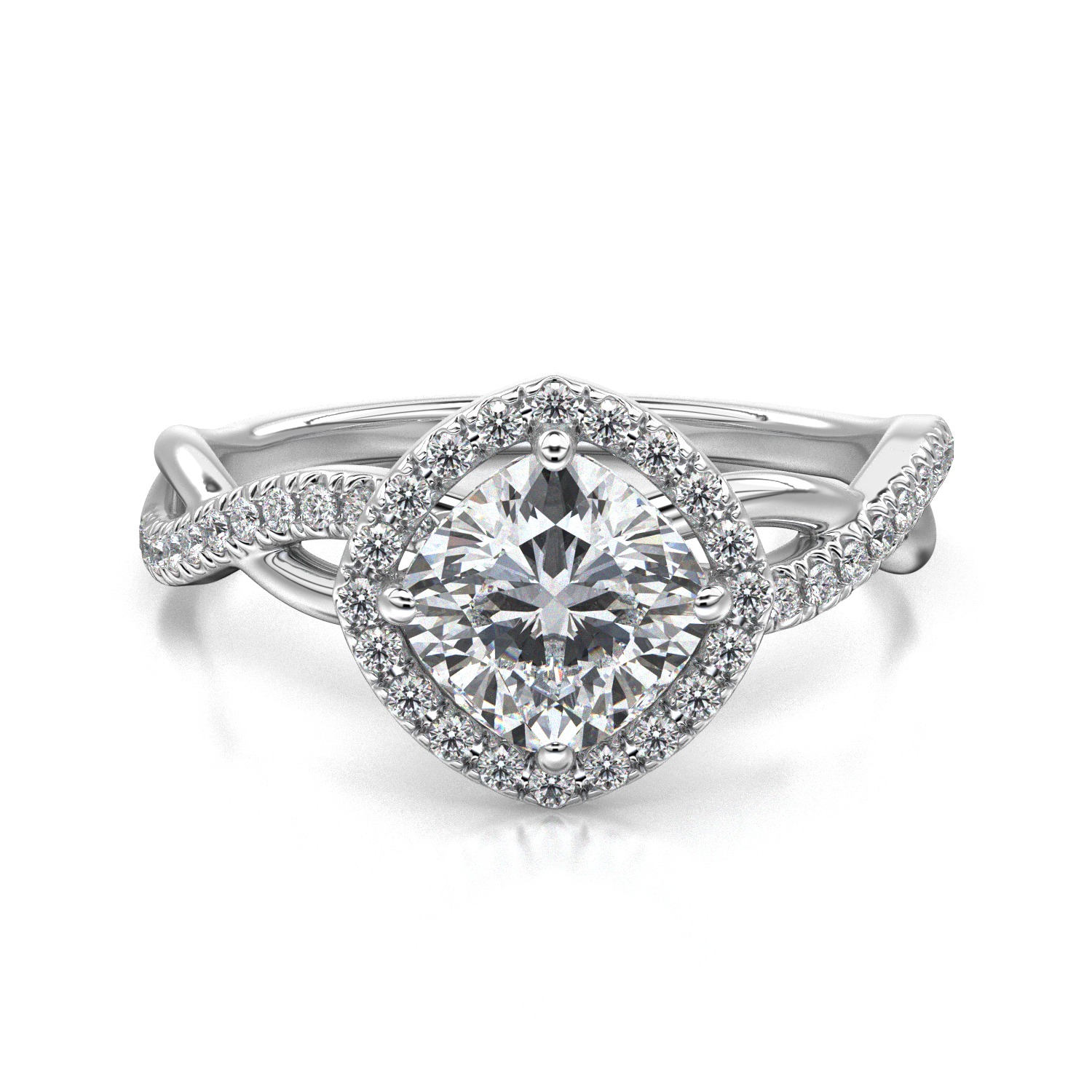 High-Quality Engagement Ring 3D print model_7