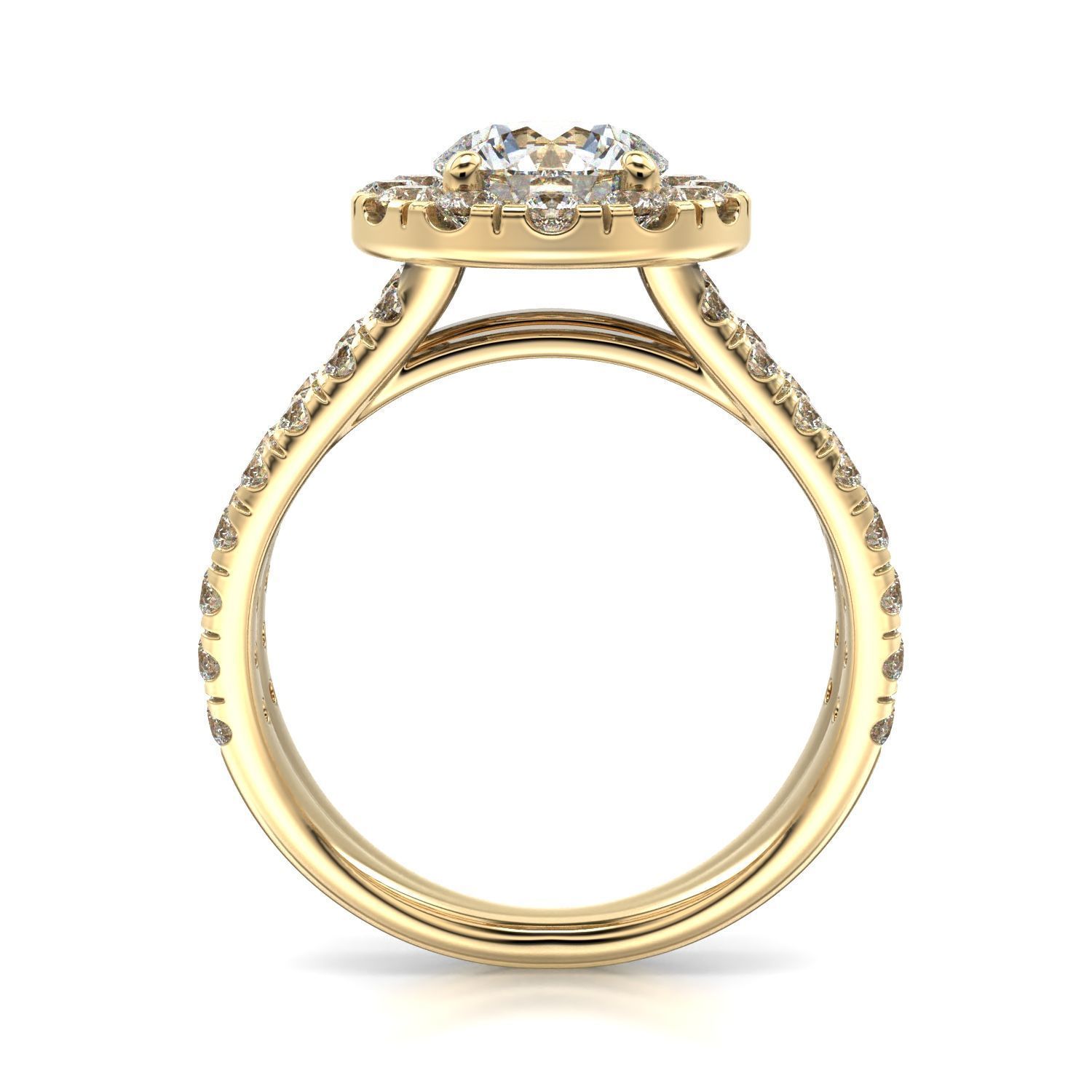High-Quality Engagement Ring 3D print model_26