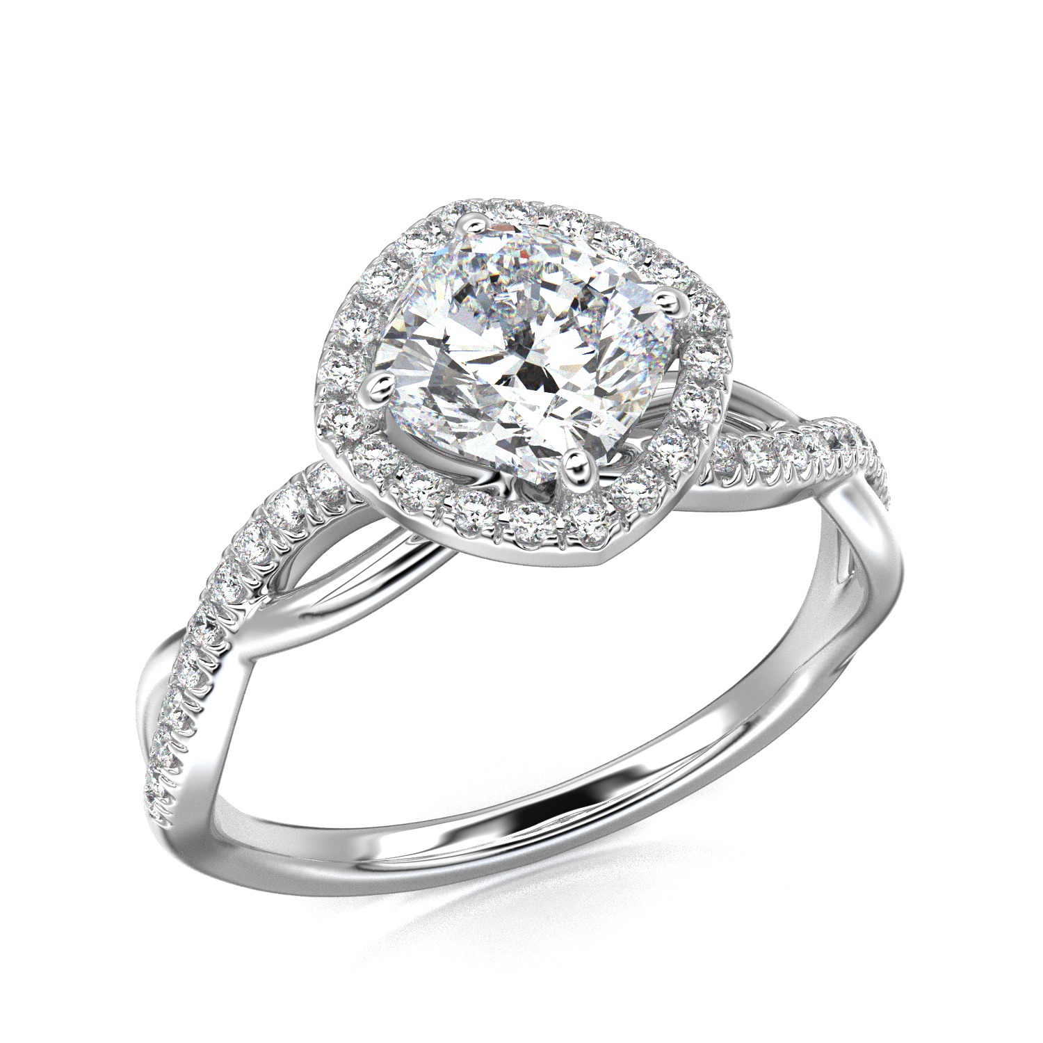 High-Quality Engagement Ring 3D print model_2