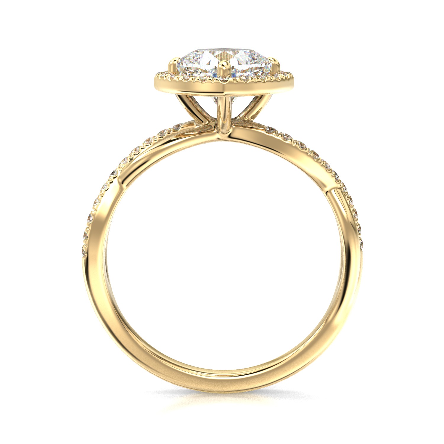High-Quality Engagement Ring 3D print model_4
