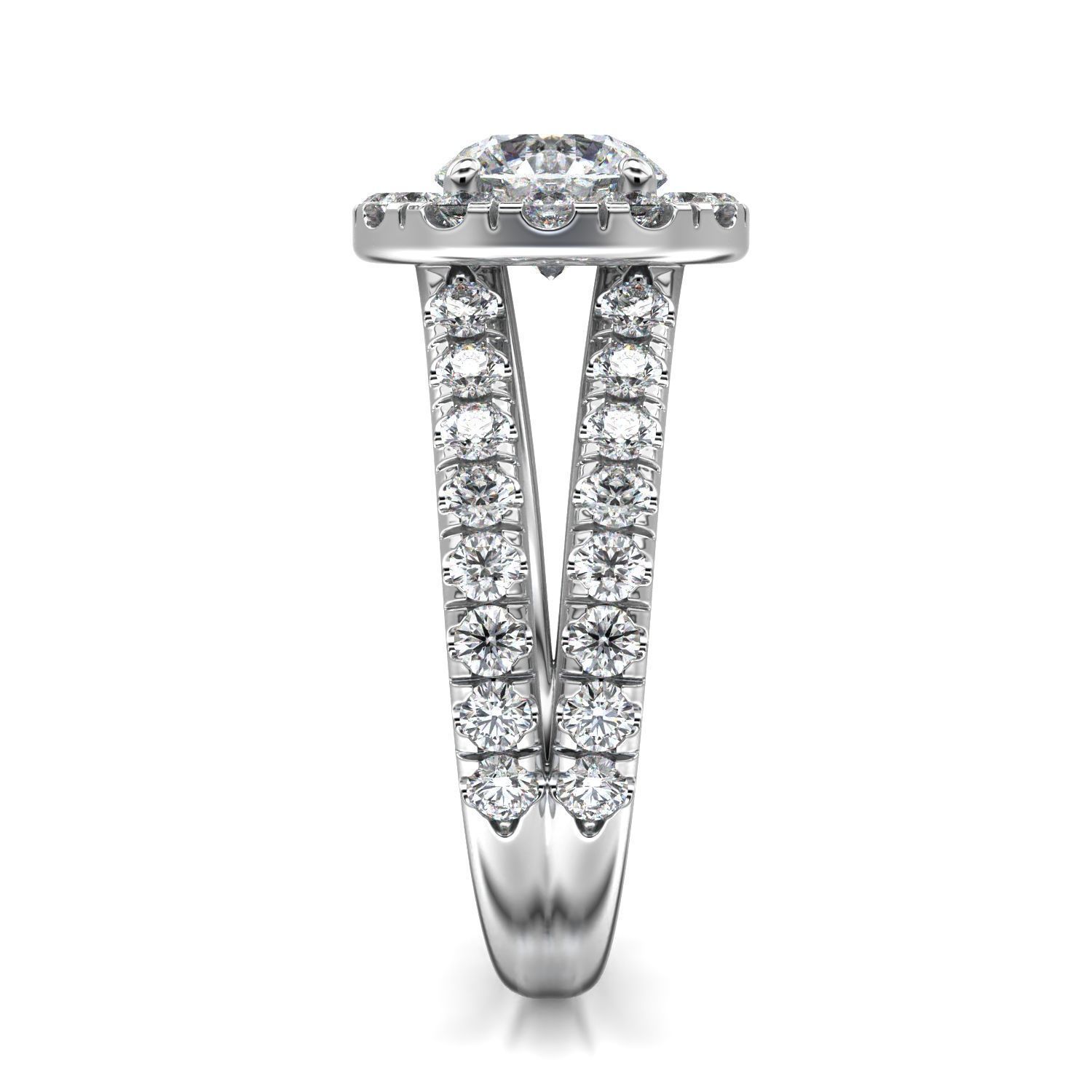 High-Quality Engagement Ring 3D print model_25