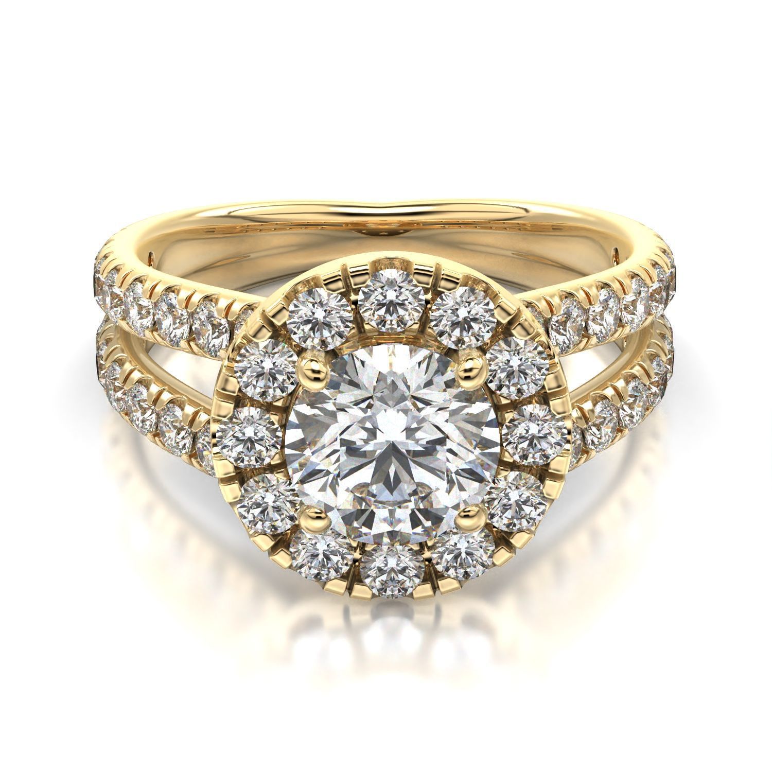 High-Quality Engagement Ring 3D print model_22