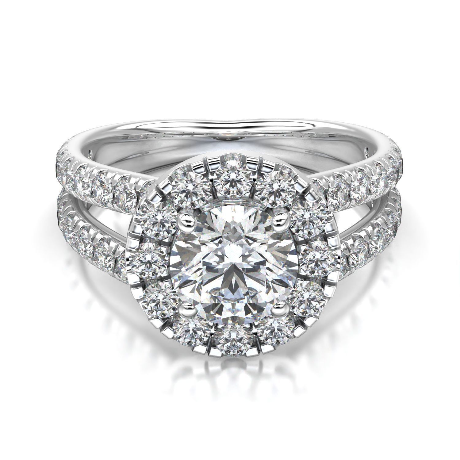 High-Quality Engagement Ring 3D print model_13