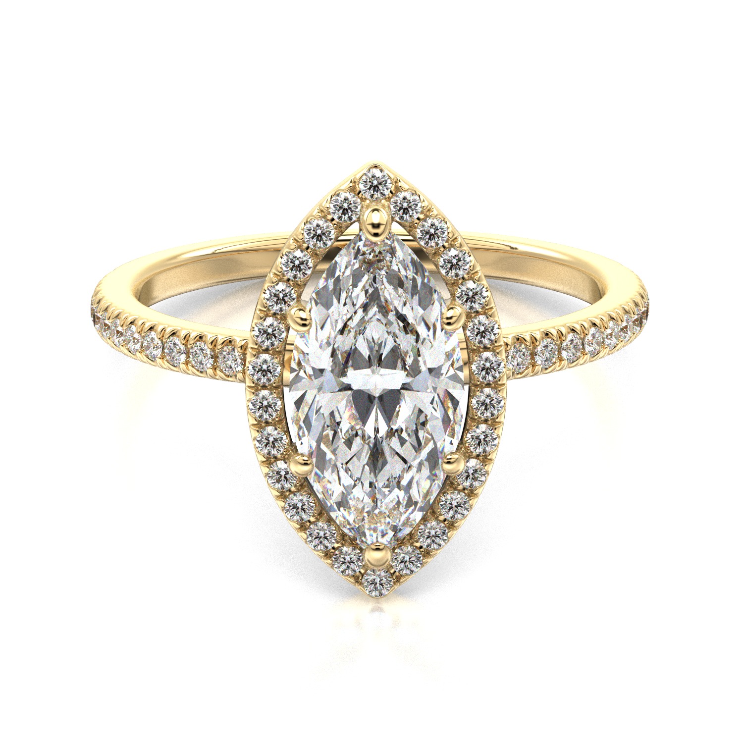 High-Quality Engagement Ring 3D print model_22