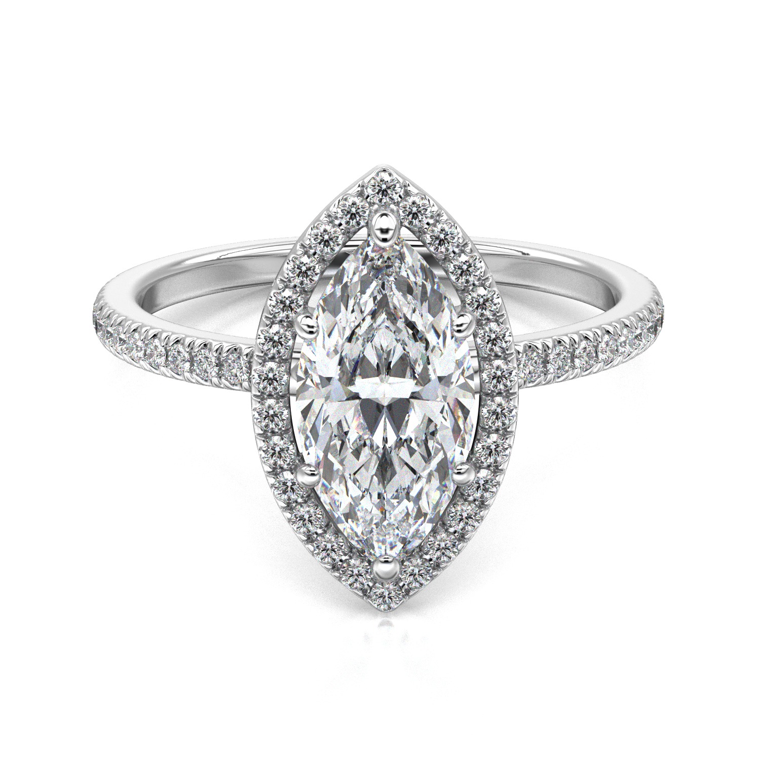 High-Quality Engagement Ring 3D print model_13