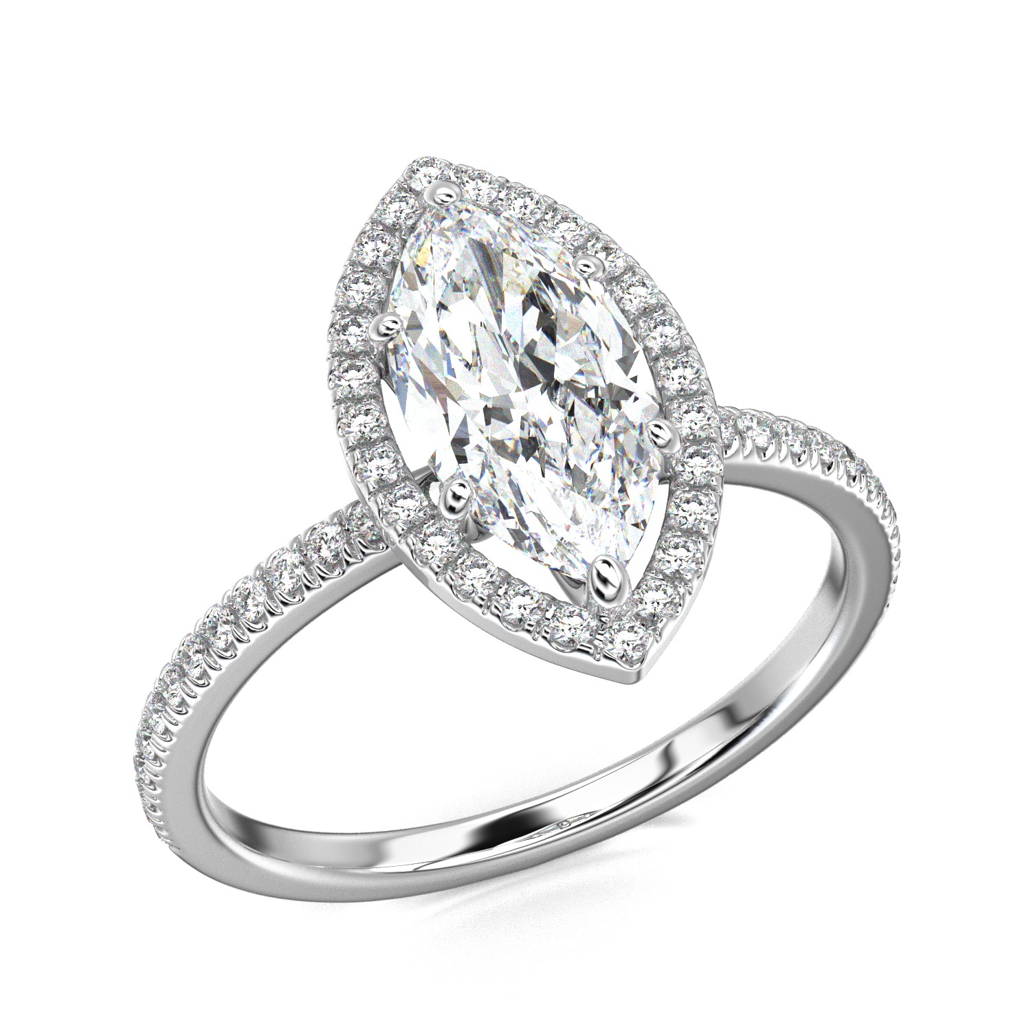 High-Quality Engagement Ring 3D print model_29