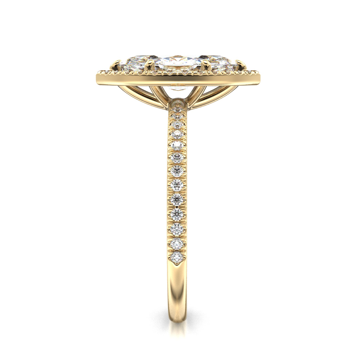 High-Quality Engagement Ring 3D print model_5