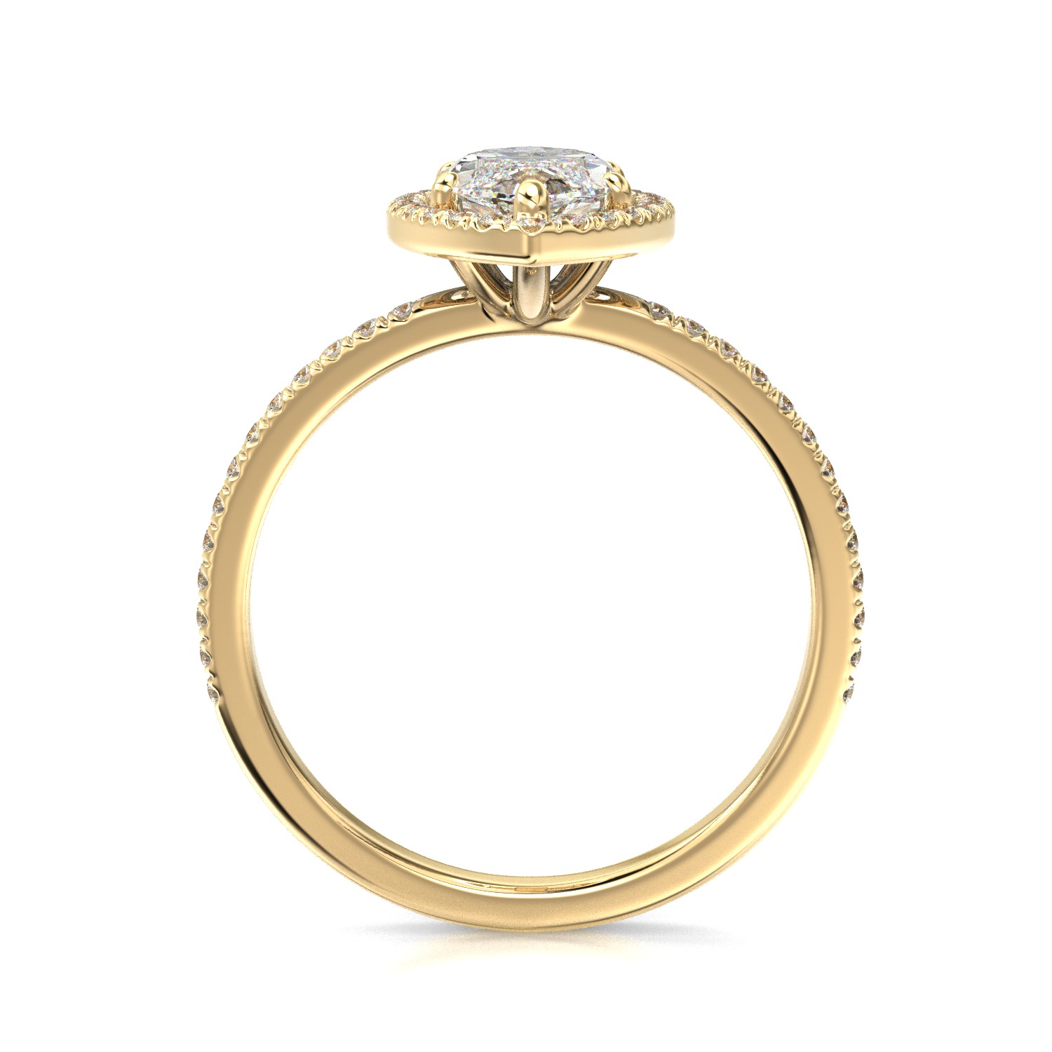 High-Quality Engagement Ring 3D print model_20