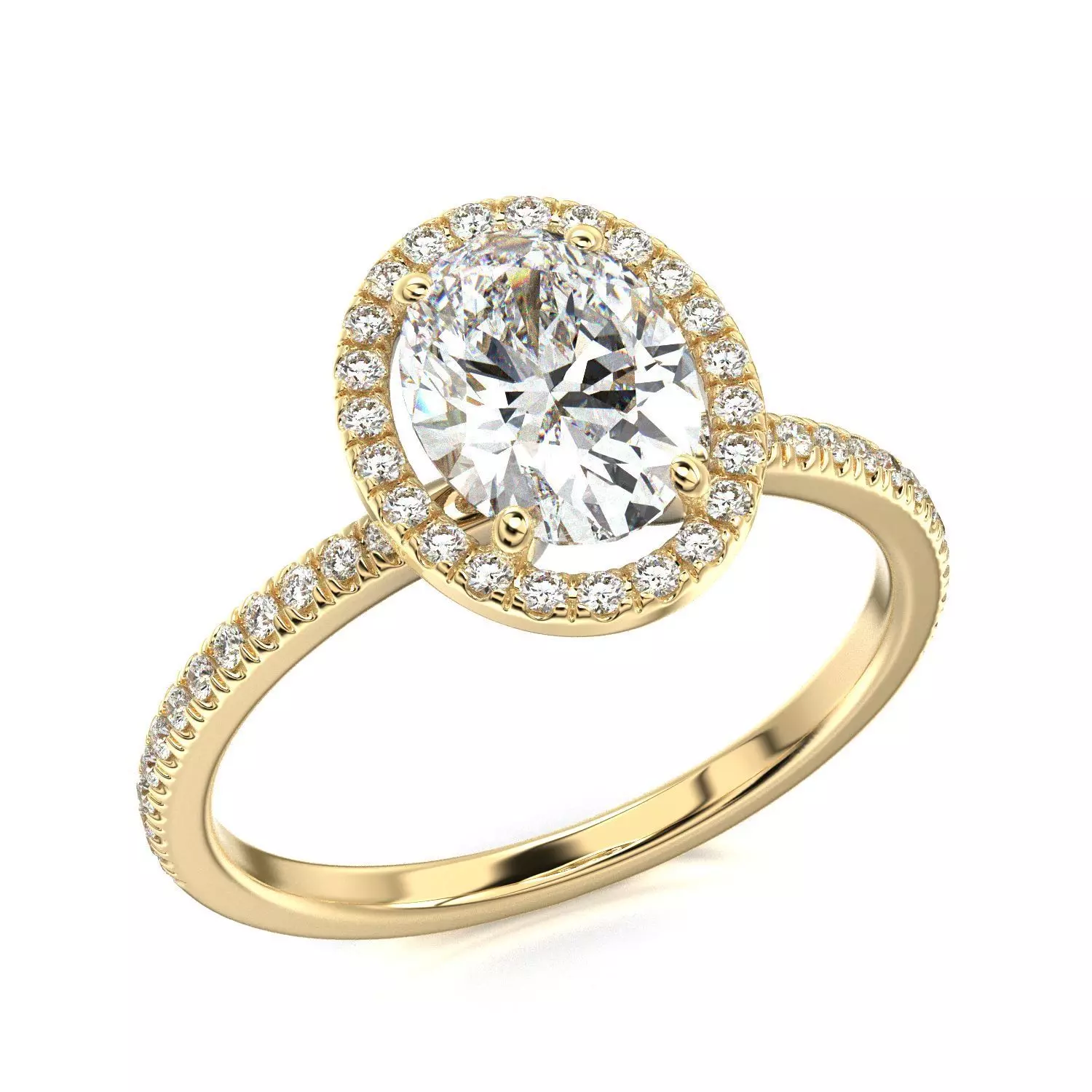 High-Quality Engagement Ring 3D print model_0