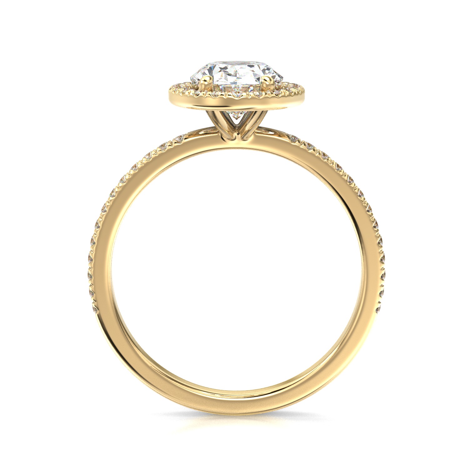 High-Quality Engagement Ring 3D print model_4