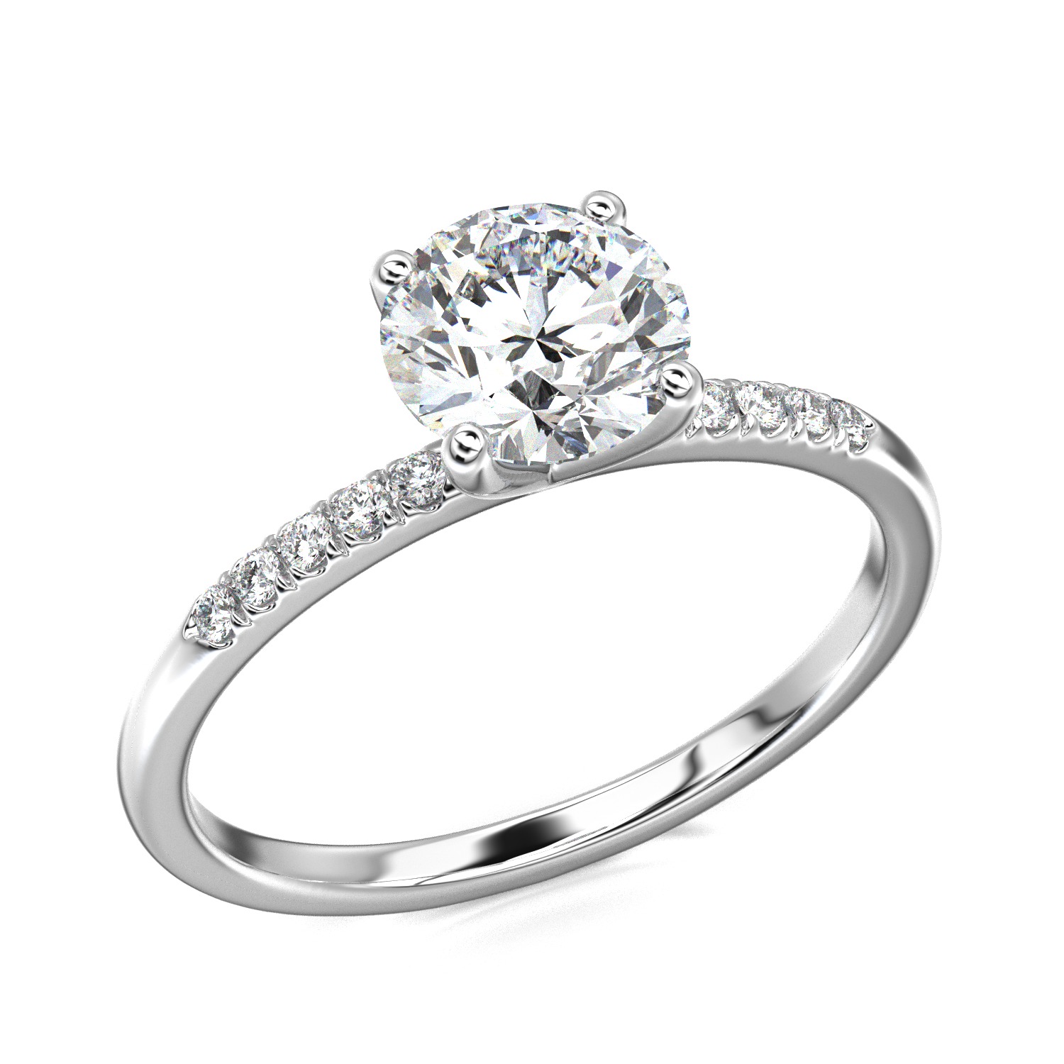 High-Quality Engagement Ring 3D print model_19