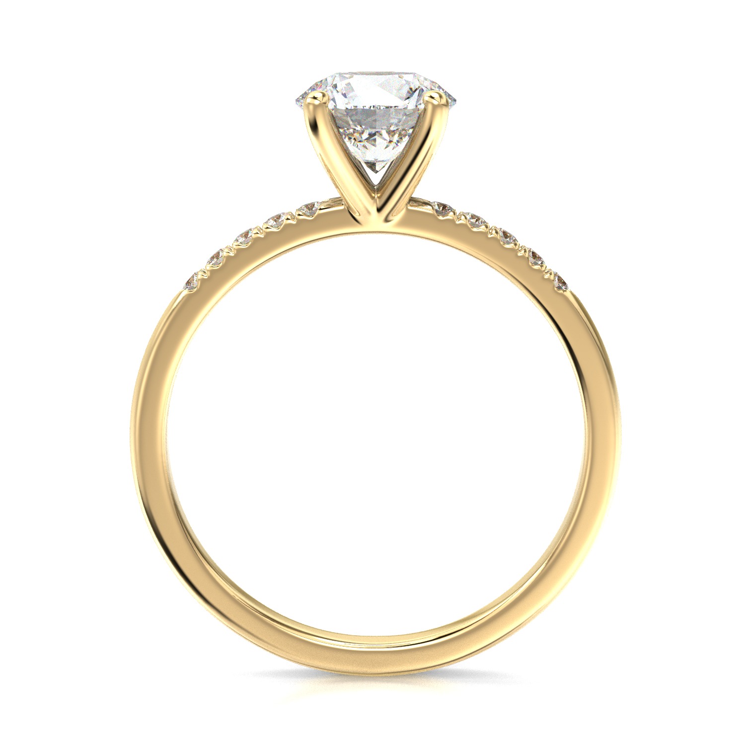 High-Quality Engagement Ring 3D print model_4