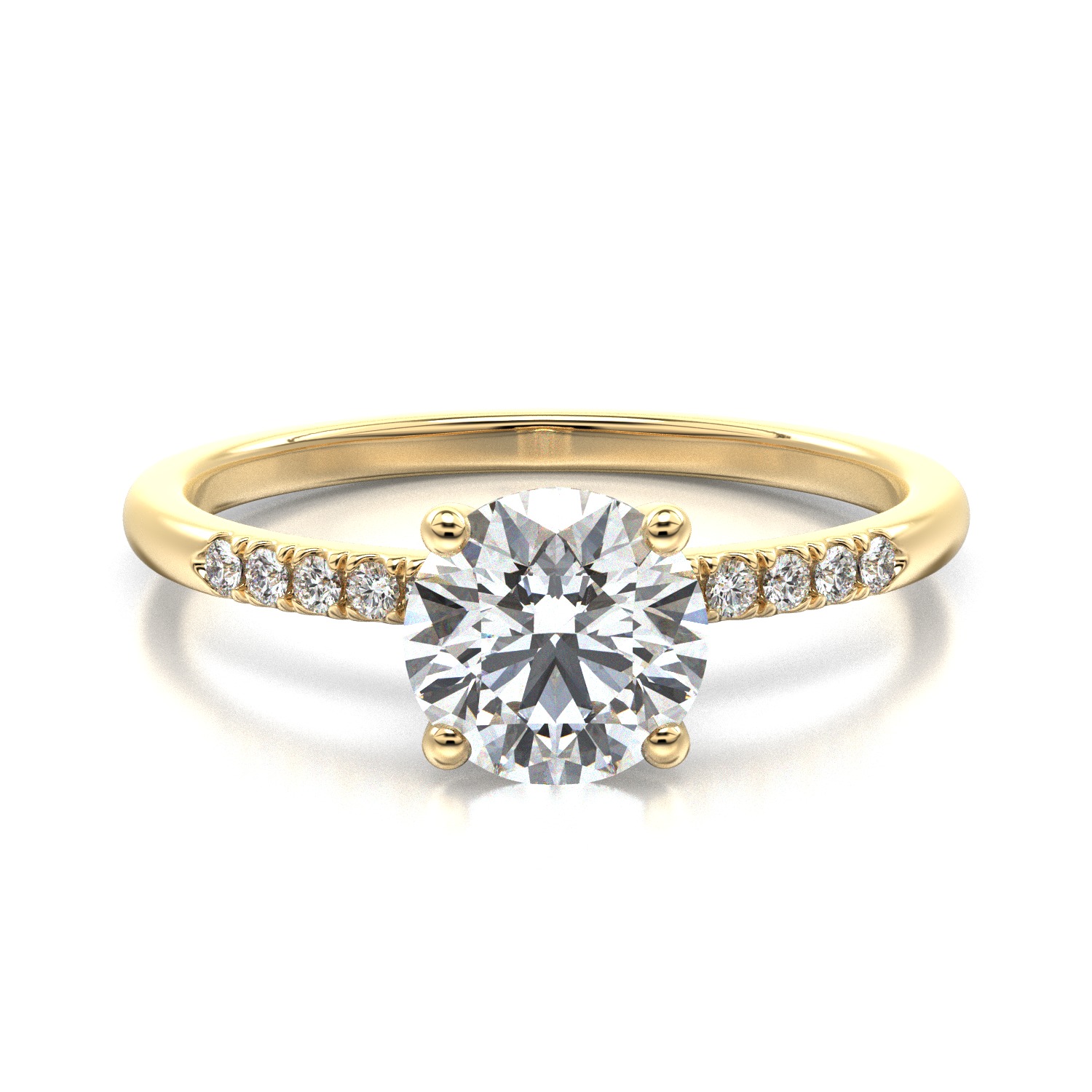 High-Quality Engagement Ring 3D print model_8