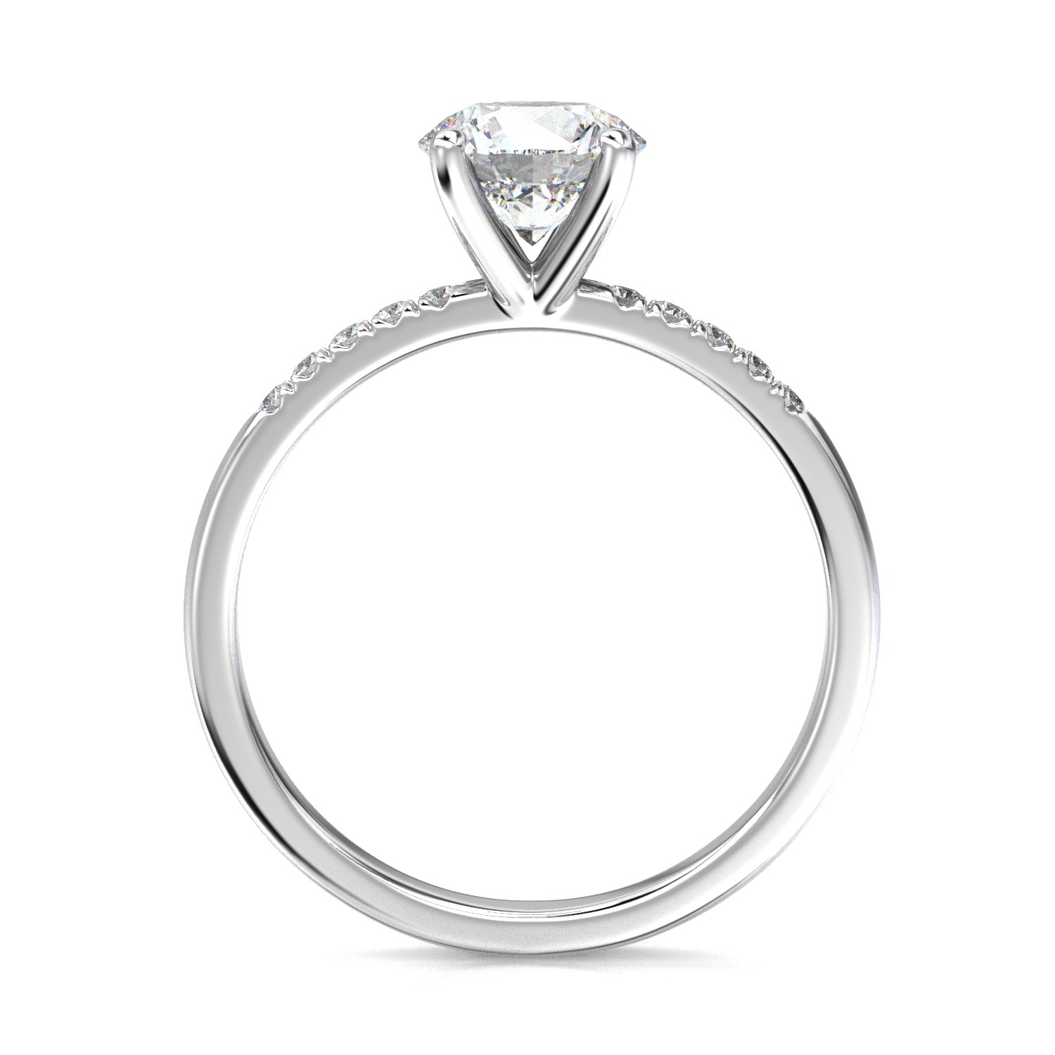 High-Quality Engagement Ring 3D print model_3