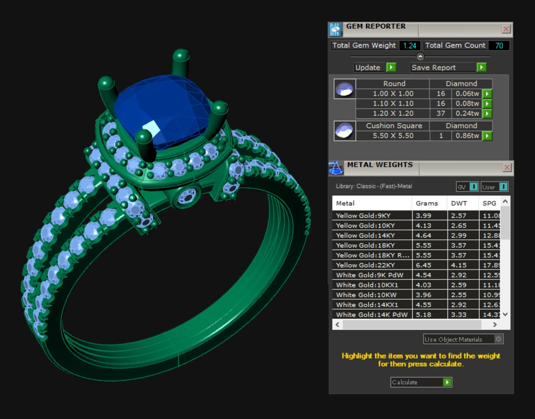 High-Quality Engagement Ring 3D print model_1