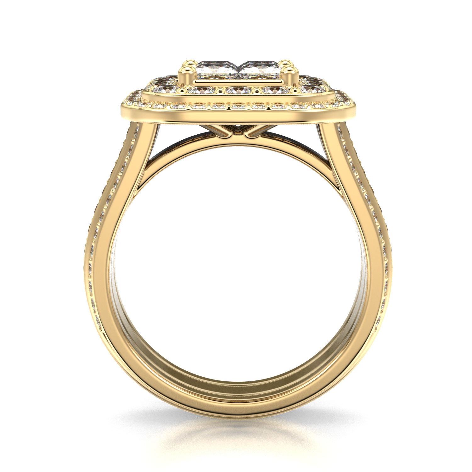 High-Quality Engagement Ring 3D print model_28