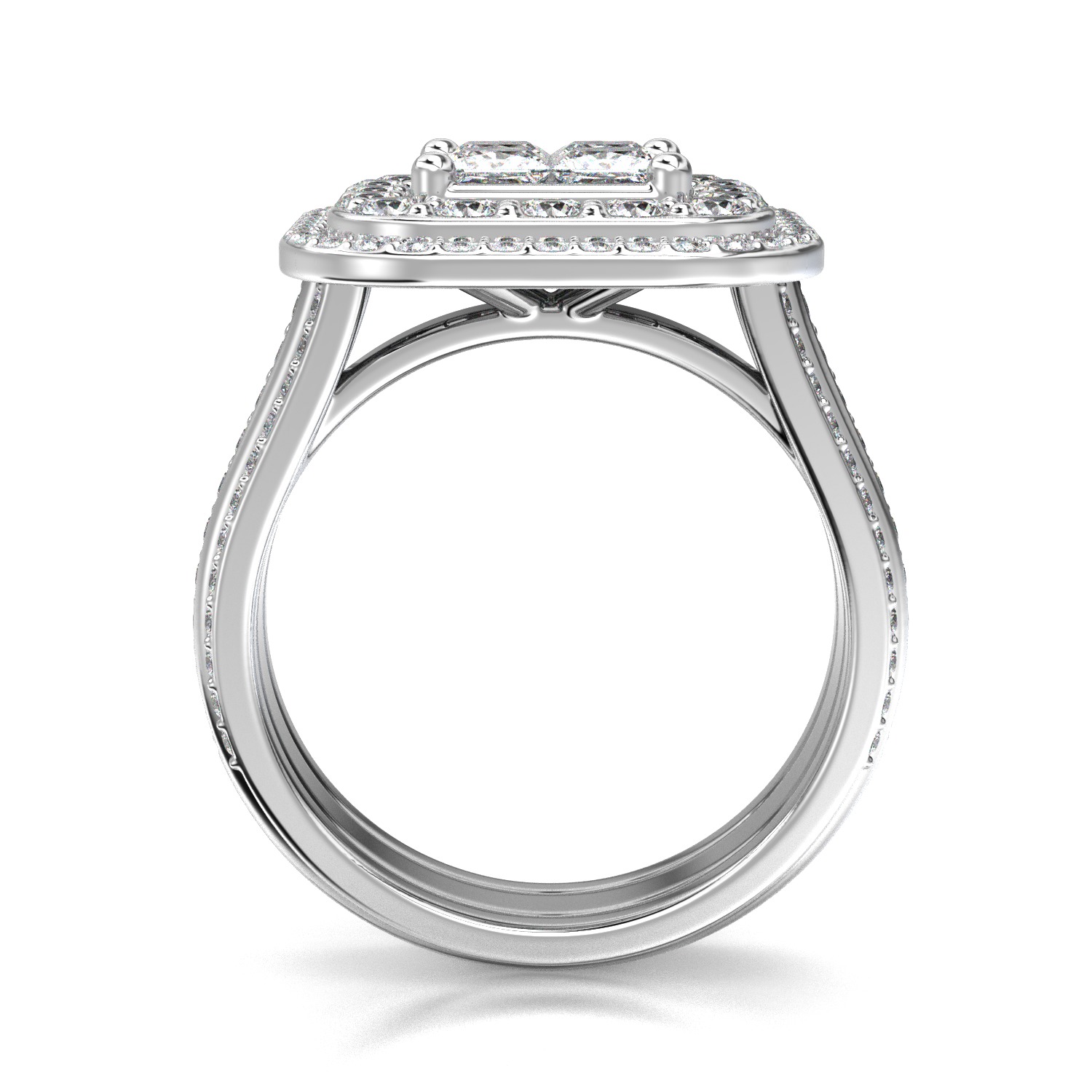 High-Quality Engagement Ring 3D print model_9