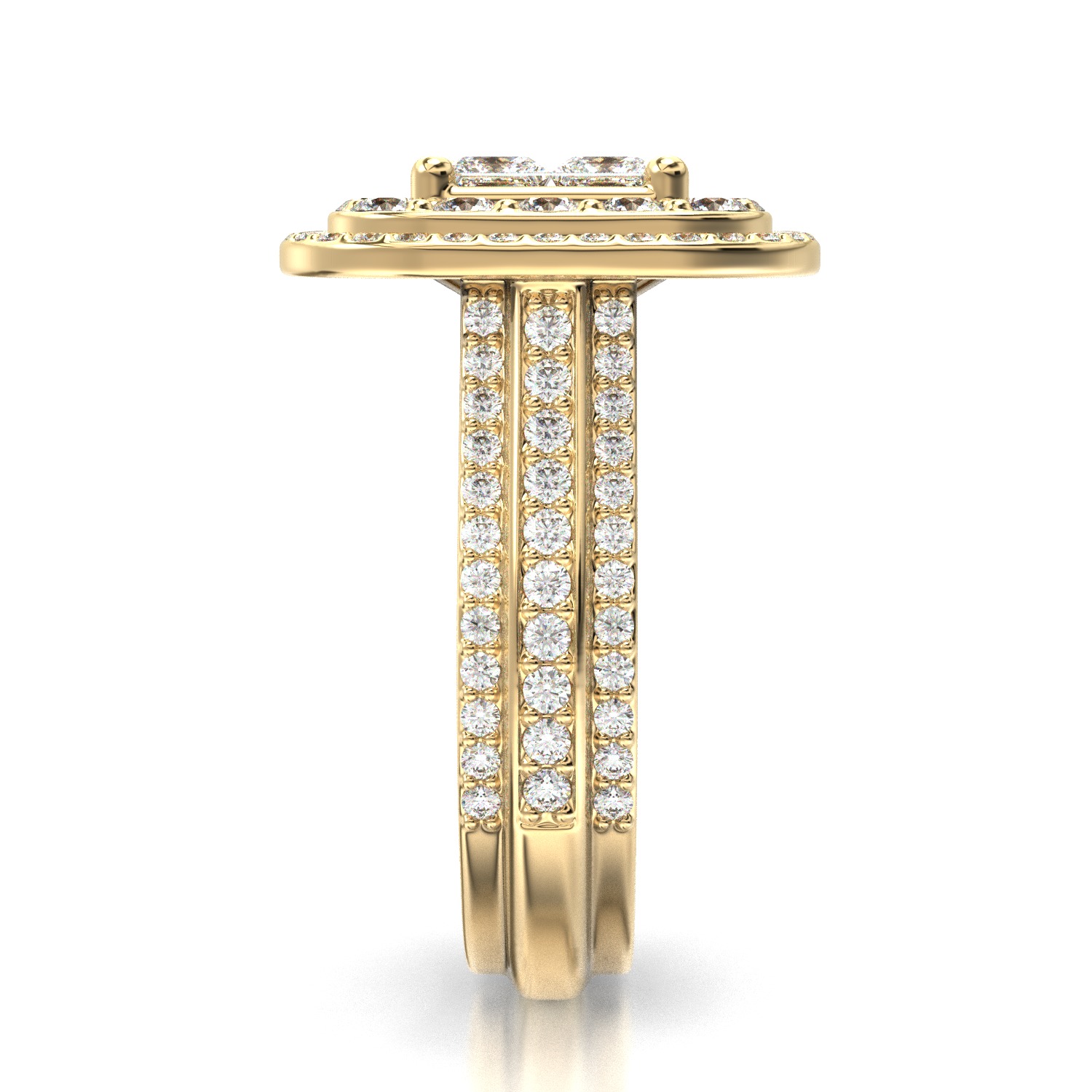 High-Quality Engagement Ring 3D print model_11