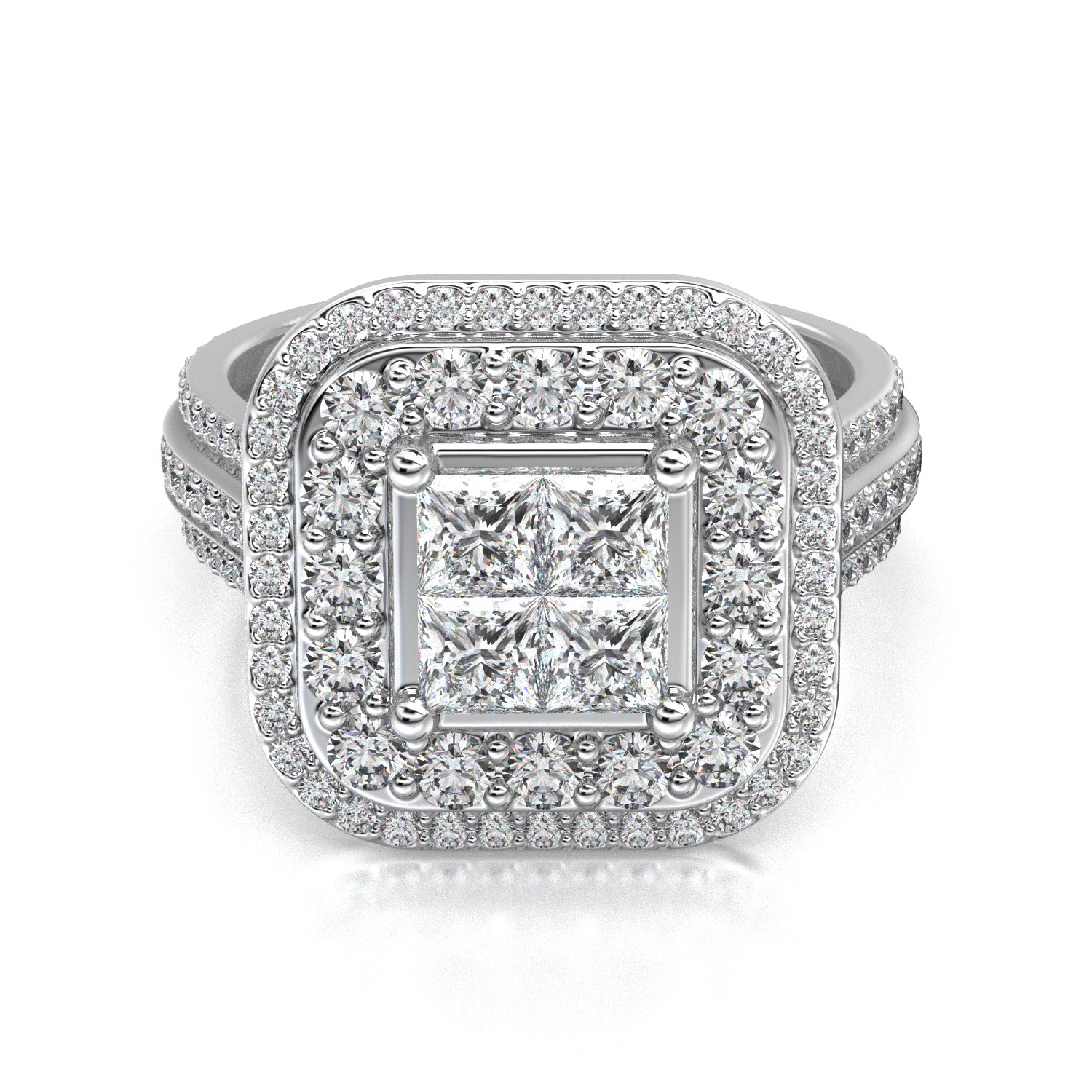 High-Quality Engagement Ring 3D print model_14