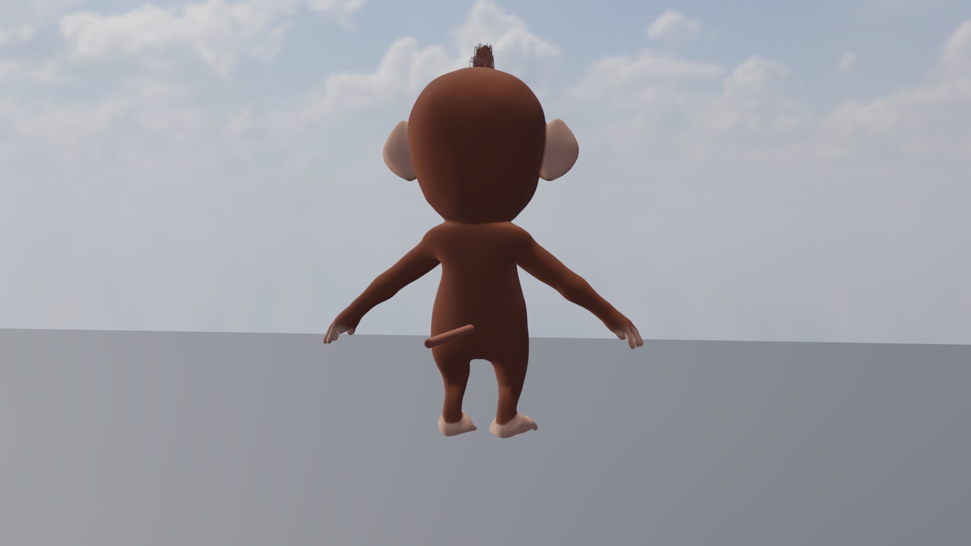 Cartoon monkey RIGGED Low-poly 3D model Low-poly 3D model_10
