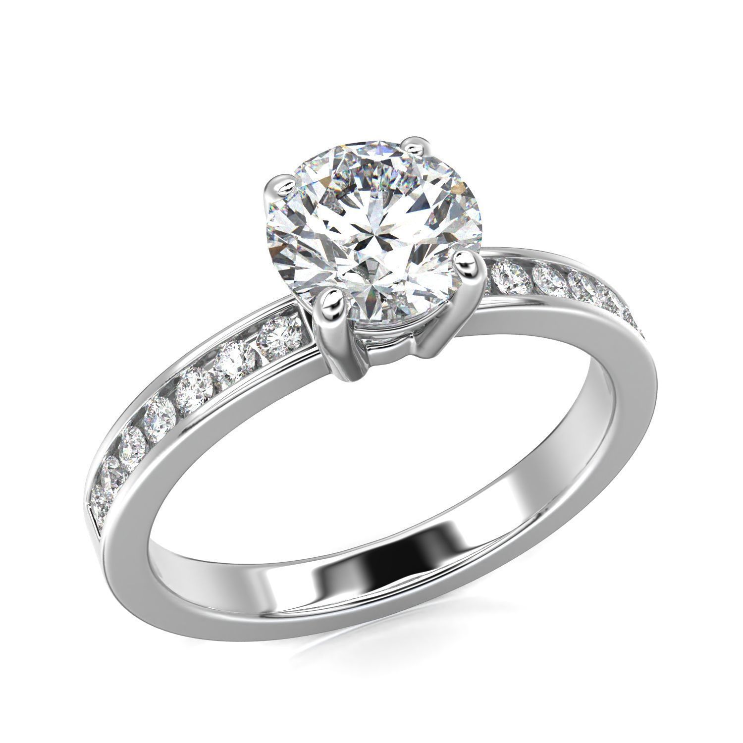 High-Quality Engagement Ring 3D print model_13