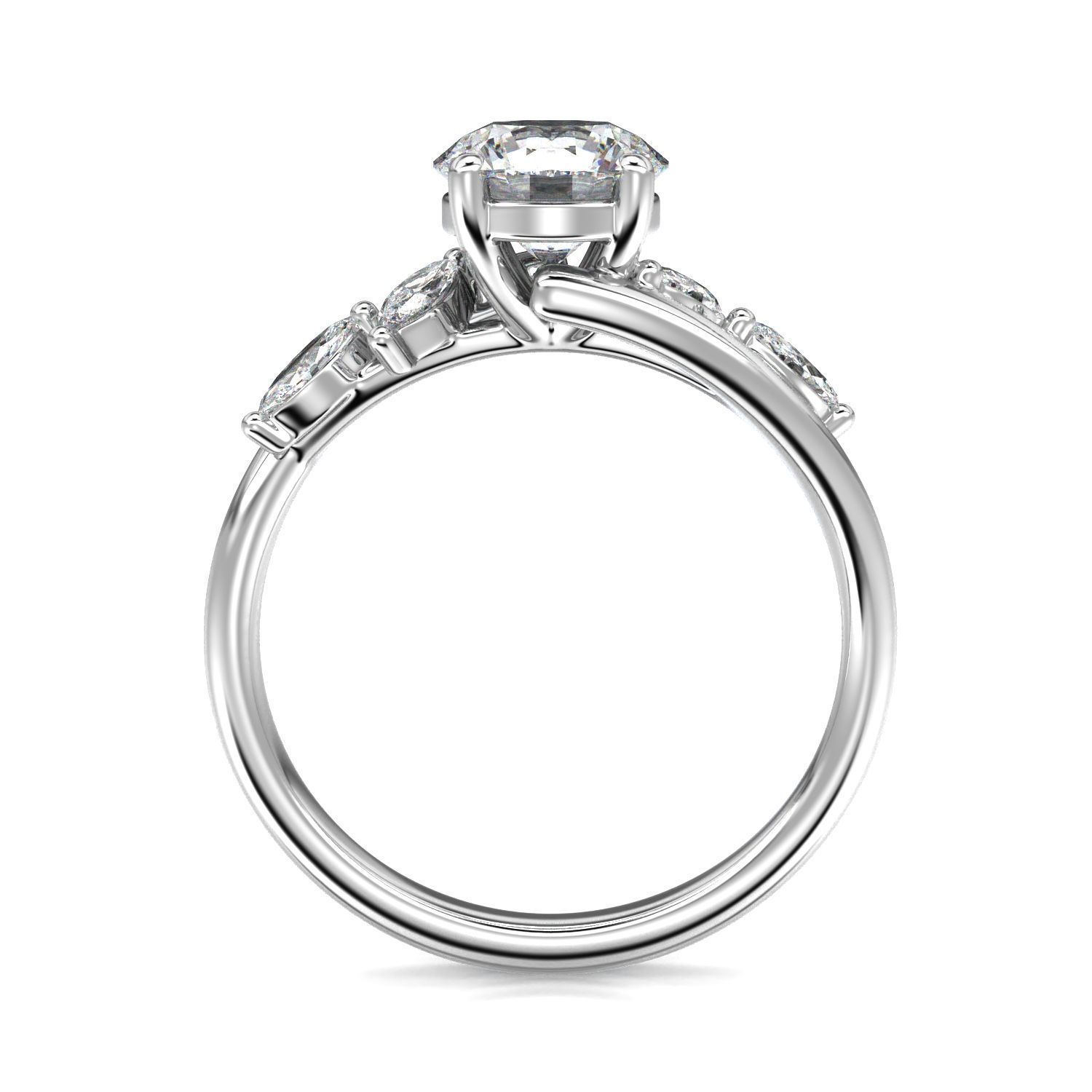 High-Quality Engagement Ring 3D print model_15