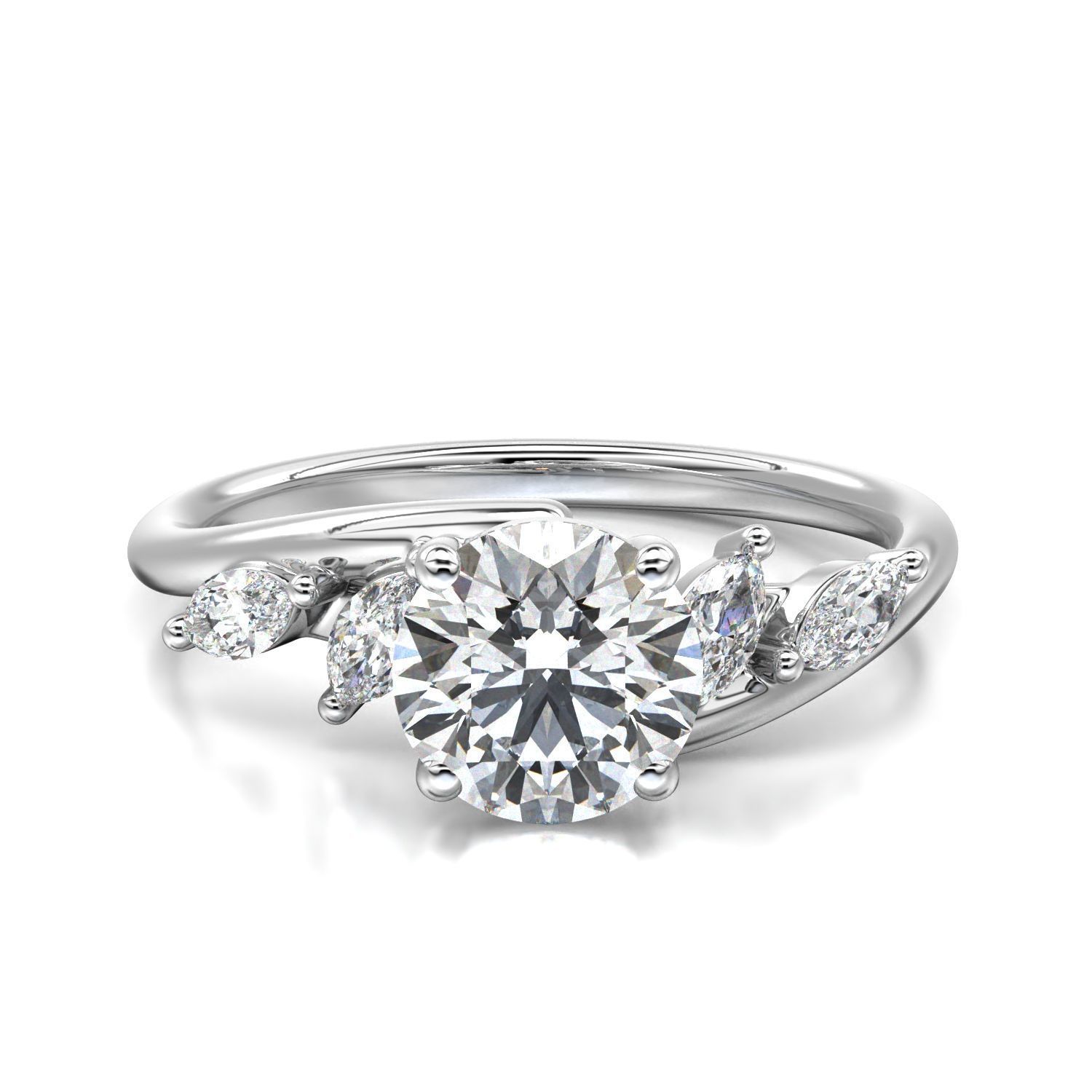 High-Quality Engagement Ring 3D print model_21