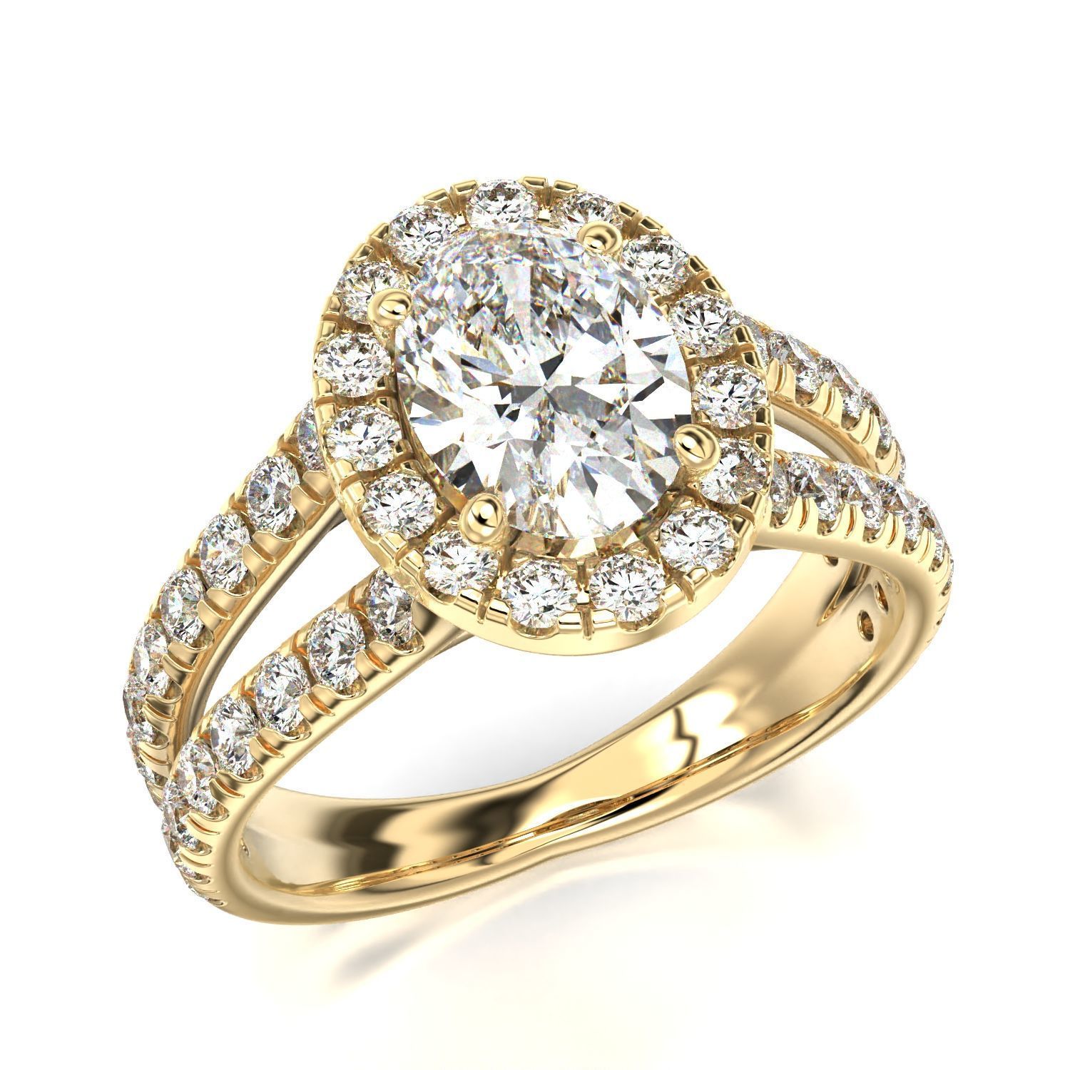High-Quality Engagement Ring   3D print model_23