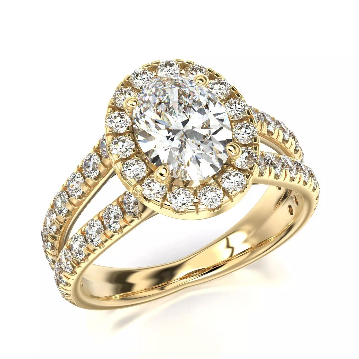 High-Quality Engagement Ring   3D print model_0