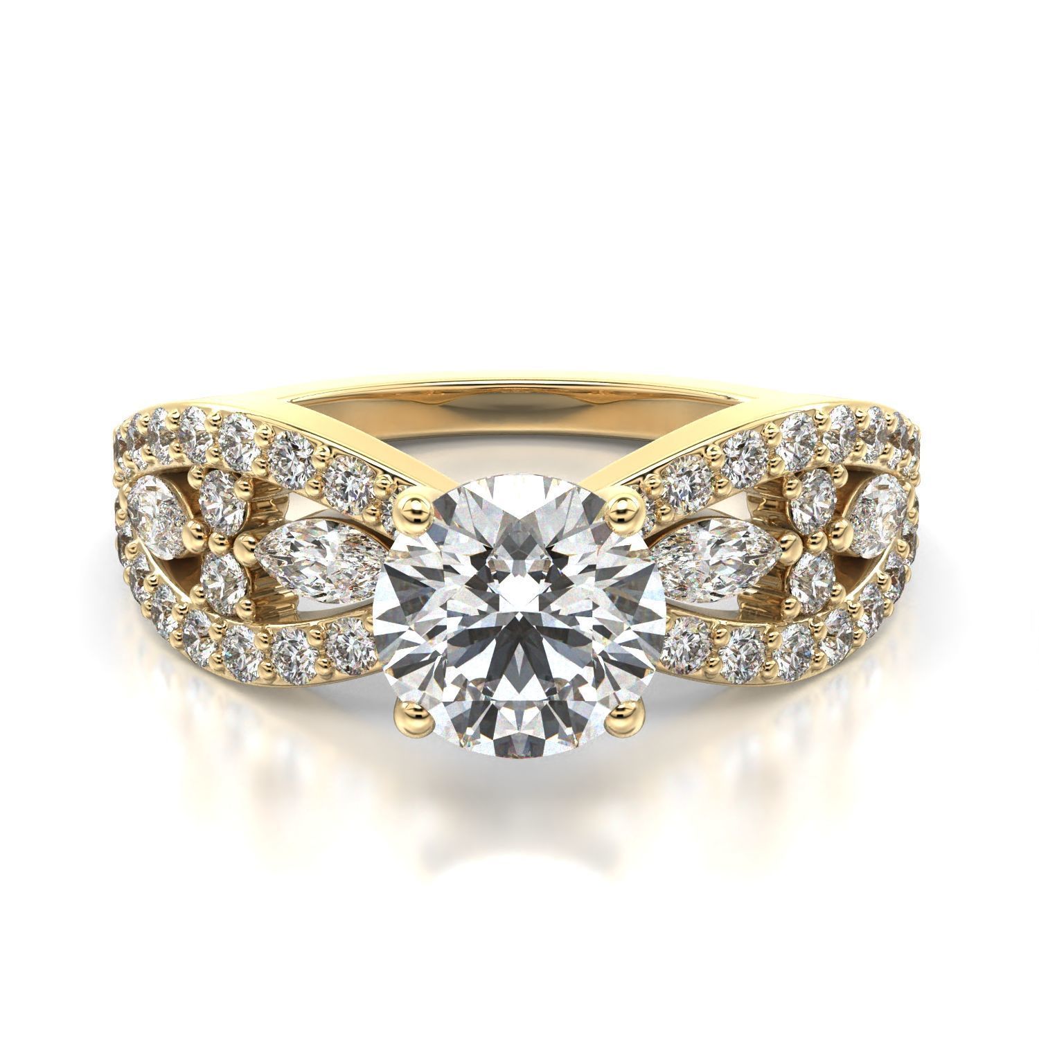 High-Quality Engagement Ring   3D print model_17