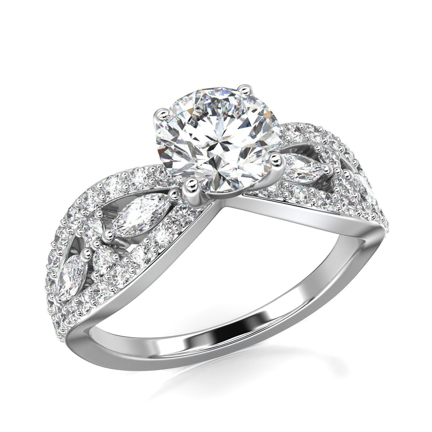 High-Quality Engagement Ring   3D print model_2