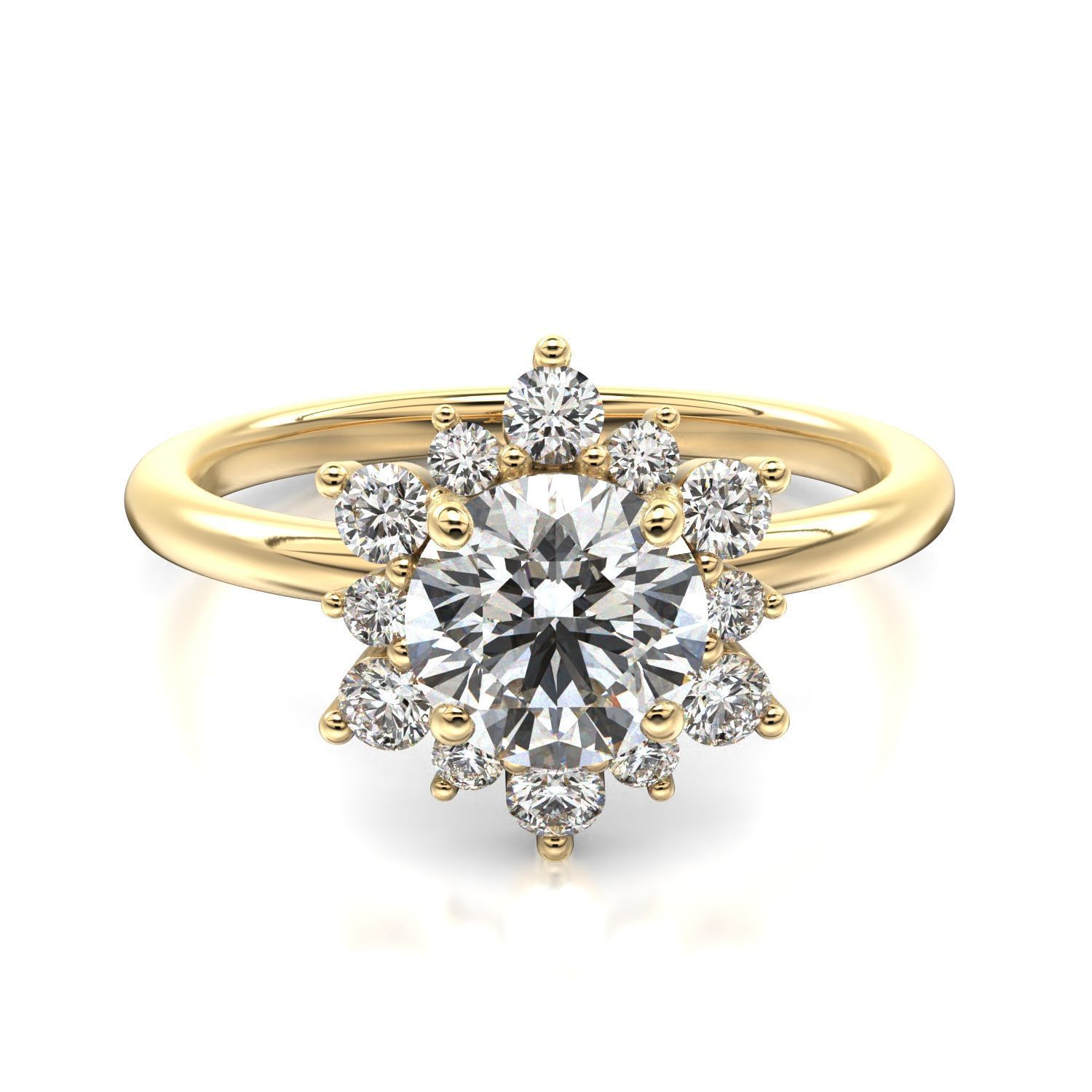 High-Quality Engagement Ring   3D print model_8