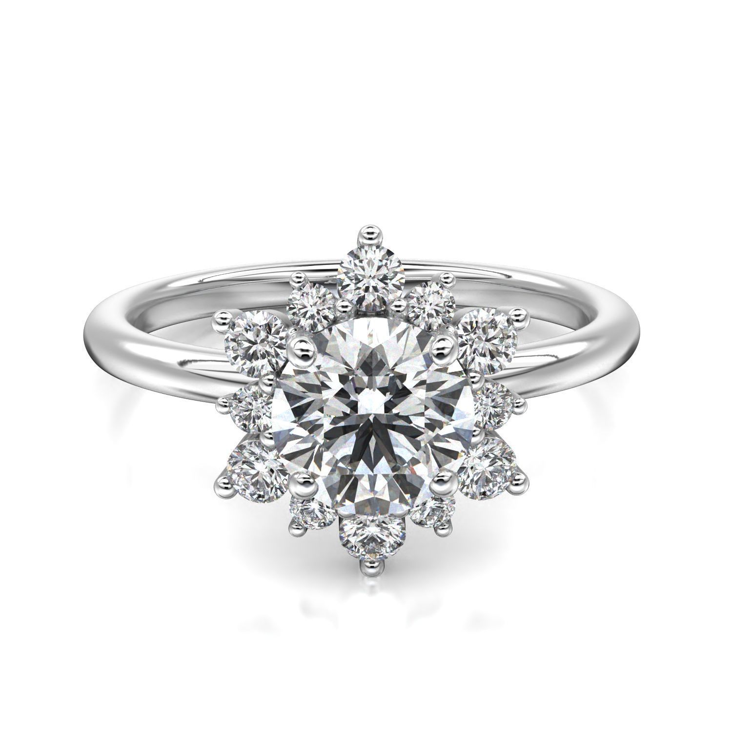 High-Quality Engagement Ring   3D print model_7