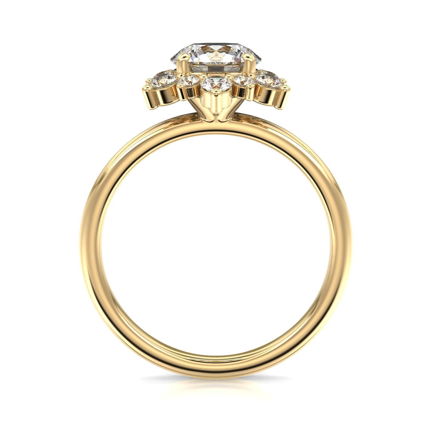 High-Quality Engagement Ring   3D print model_28