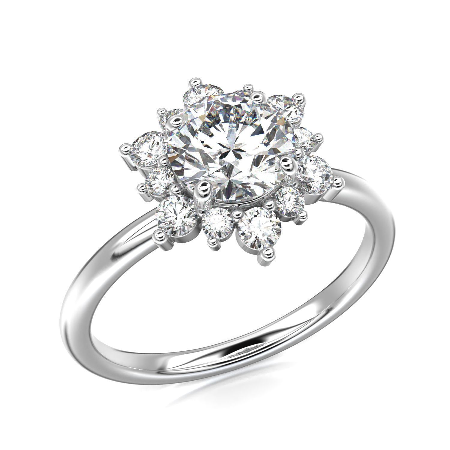 High-Quality Engagement Ring   3D print model_31