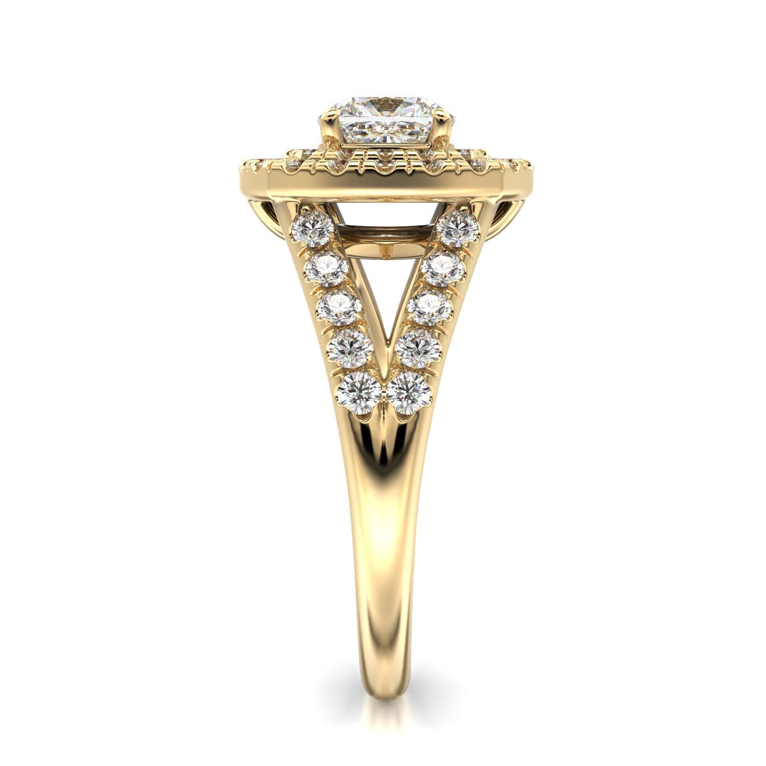 High-Quality Engagement Ring   3D print model_27