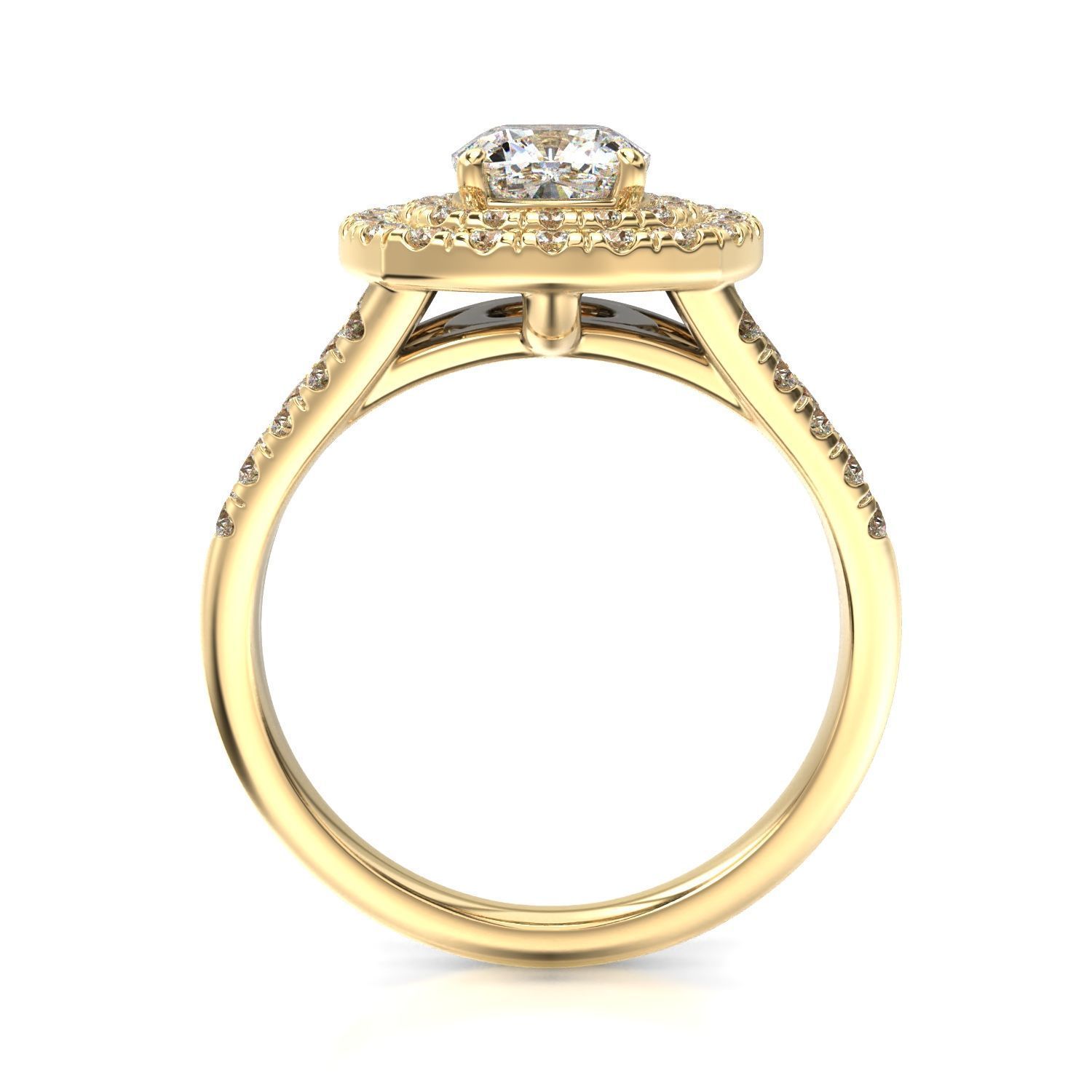 High-Quality Engagement Ring   3D print model_23