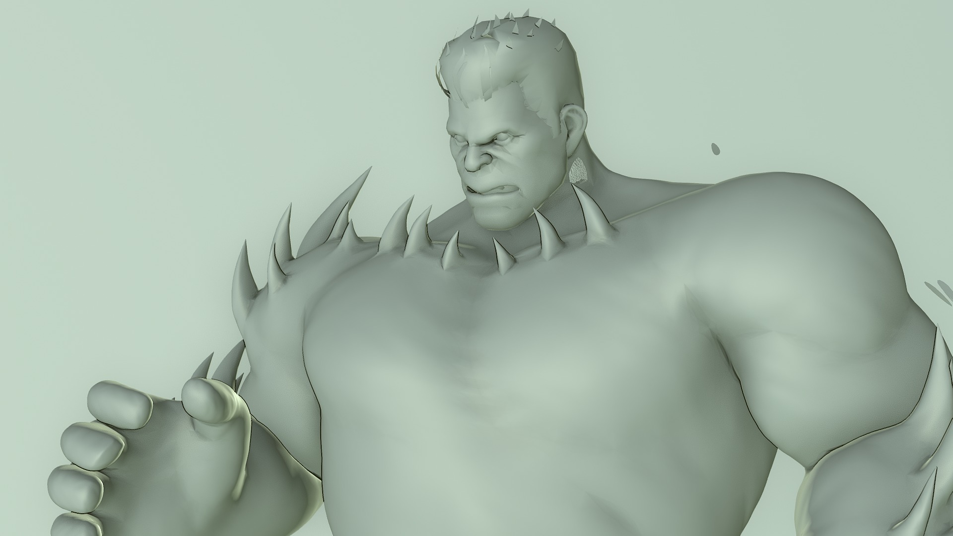 red Hulk first look  3D model_4