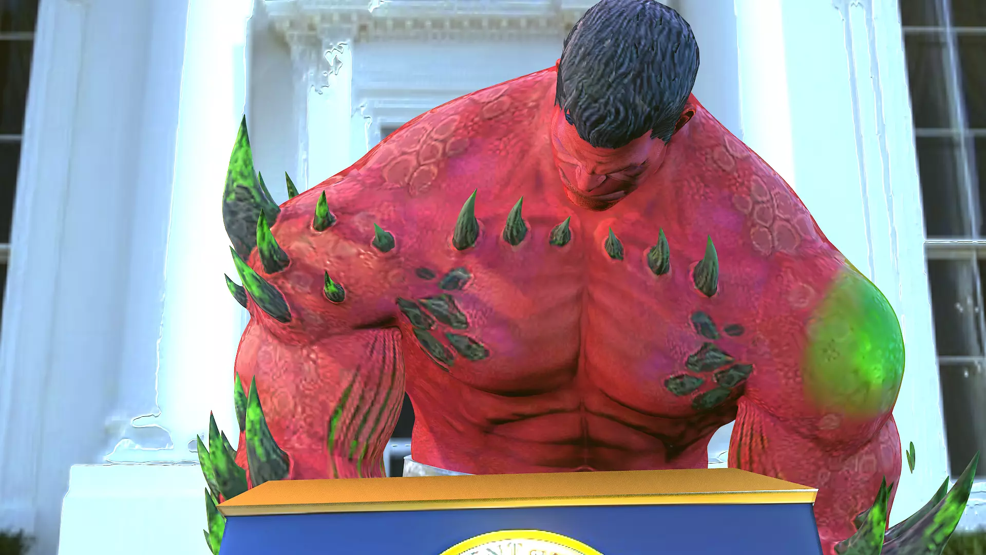 red Hulk first look  3D model_0