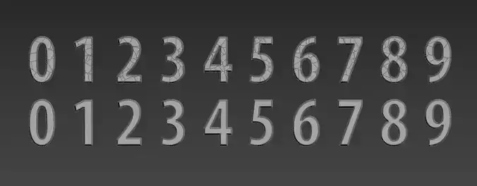 Dissolving and Growing Numbers 3D model