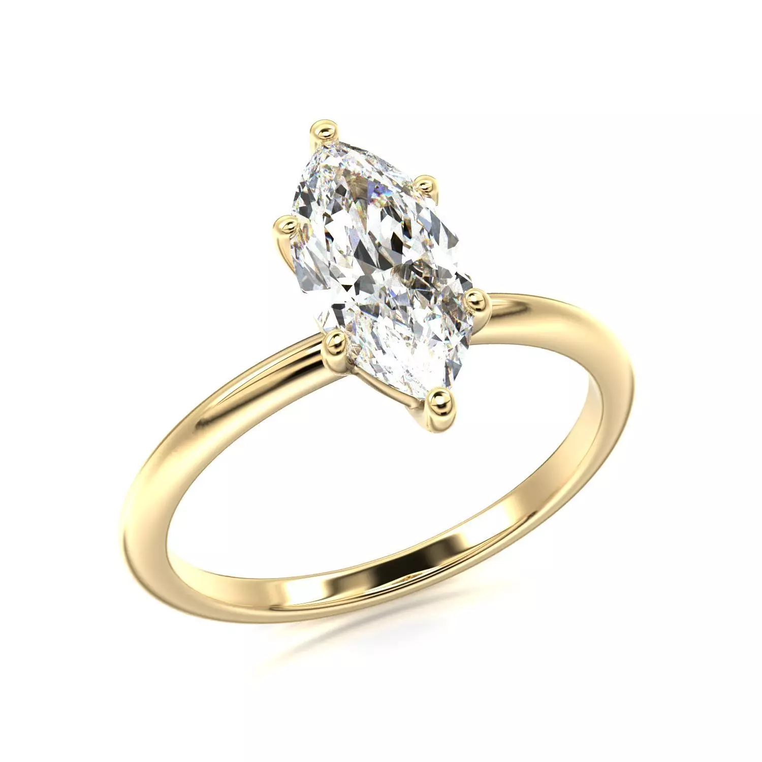 High-Quality Engagement Ring   3D print model_0