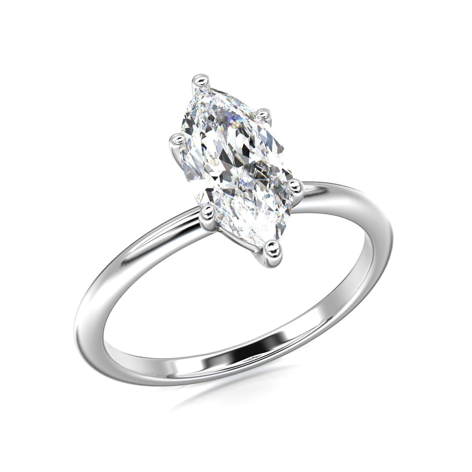 High-Quality Engagement Ring   3D print model_16