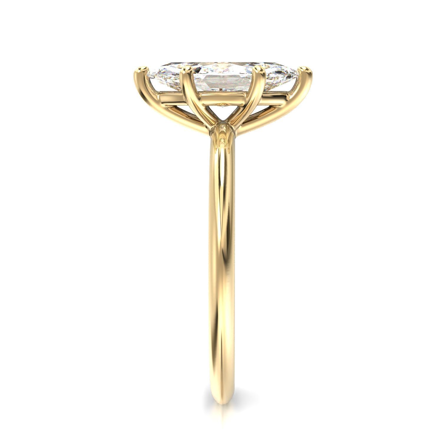 High-Quality Engagement Ring   3D print model_5