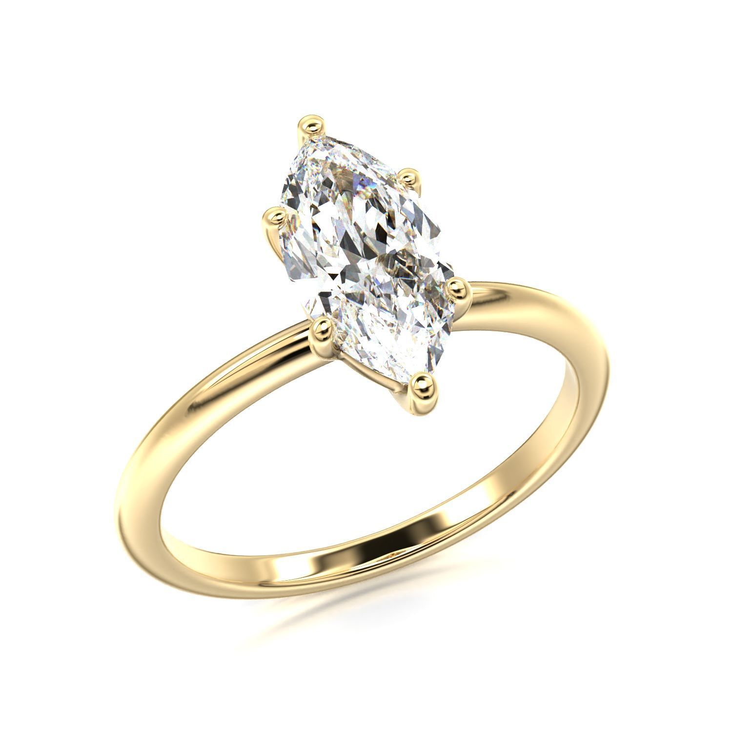 High-Quality Engagement Ring   3D print model_32
