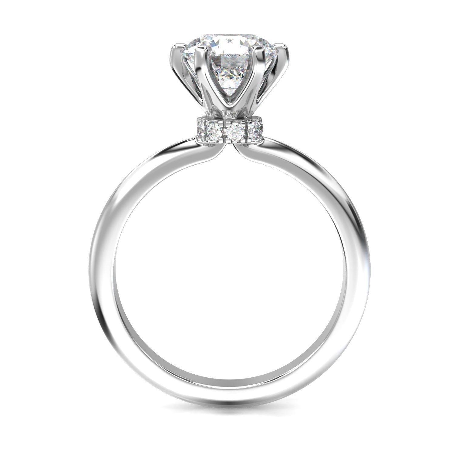 High-Quality Engagement Ring   3D print model_3