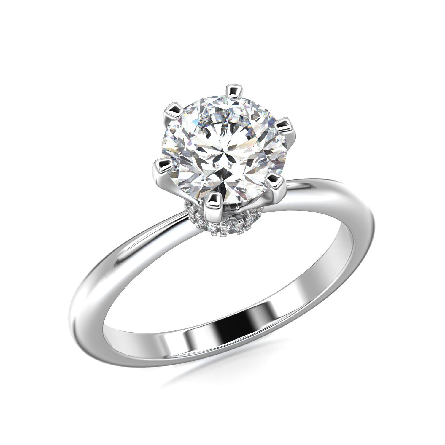 High-Quality Engagement Ring   3D print model_13