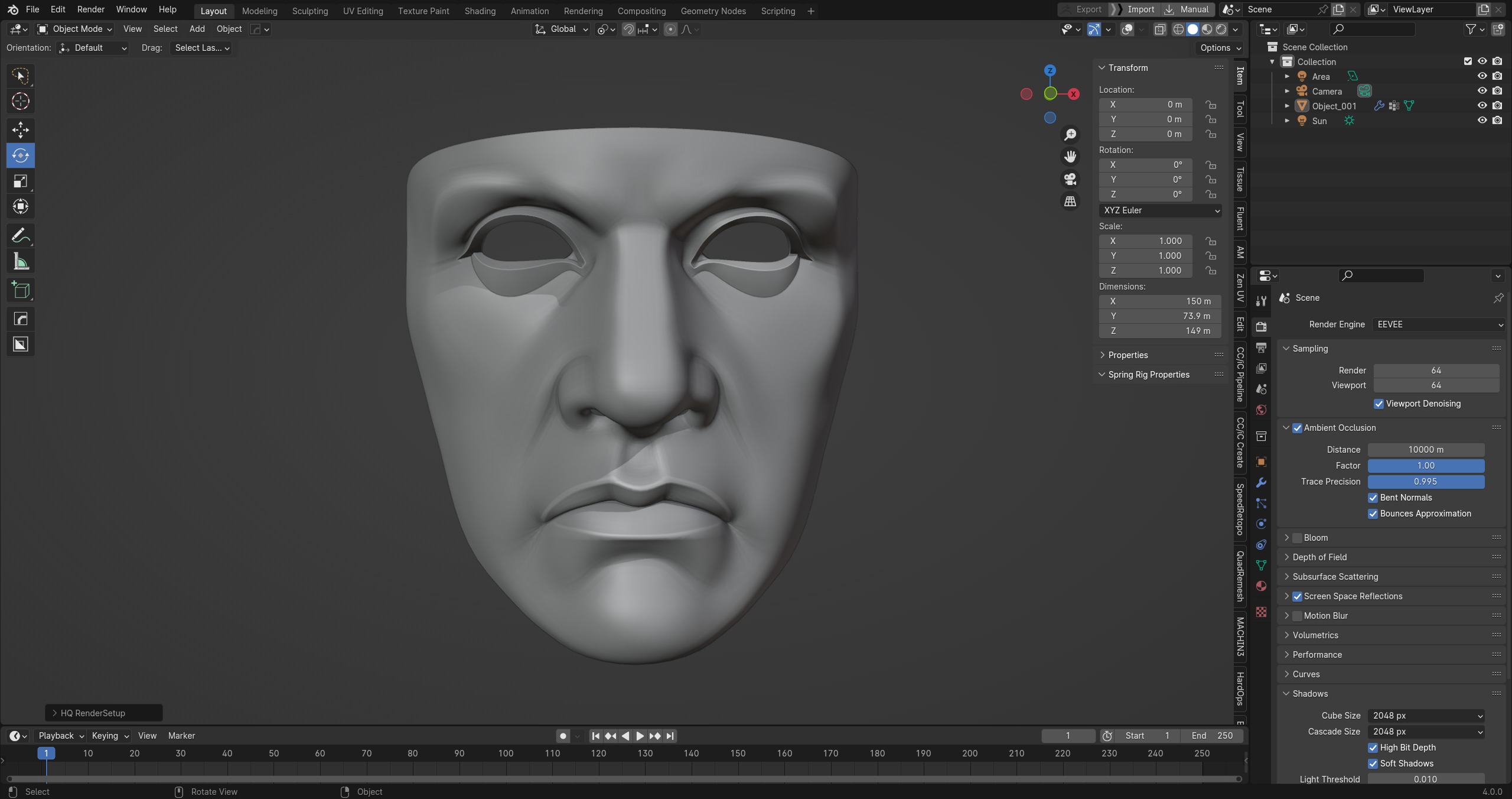 Hero face mask solid model 3D print model_9